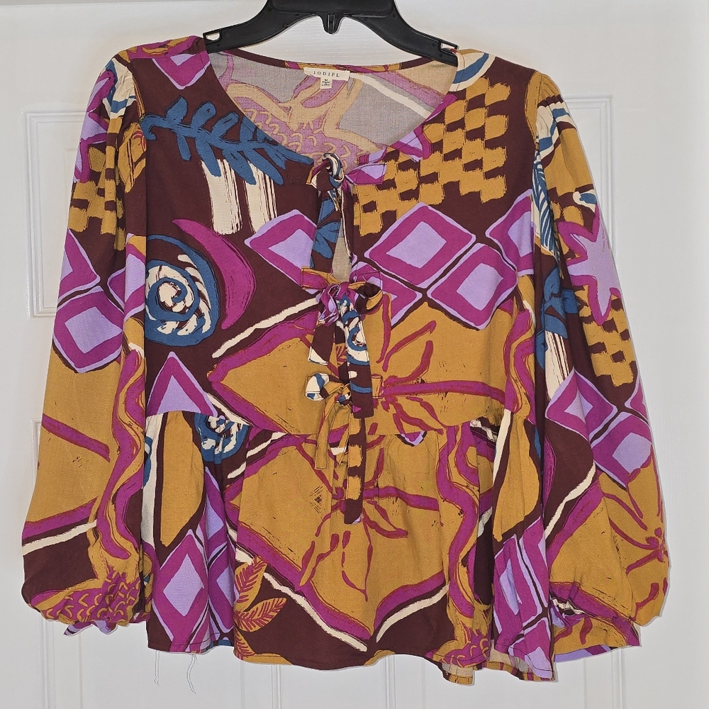 JODIFL Multicolor Bohemian Blouse